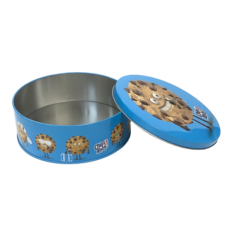 Metal Use Packaging Round Cookie Tin Box tin manufacturers